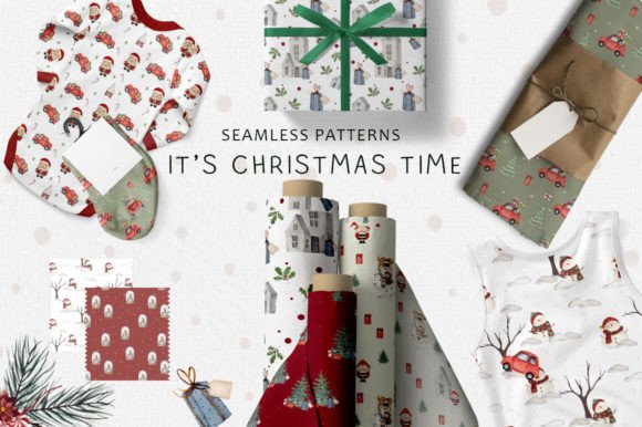 Christmas Seamless Patterns Watercolor: A Creative Solution for Festive Design