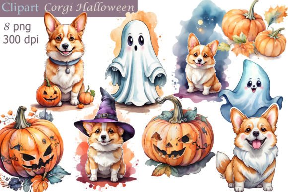 Clipart Halloween Dog, Pumpkin, Png: A Creative Resource for Festive Design
