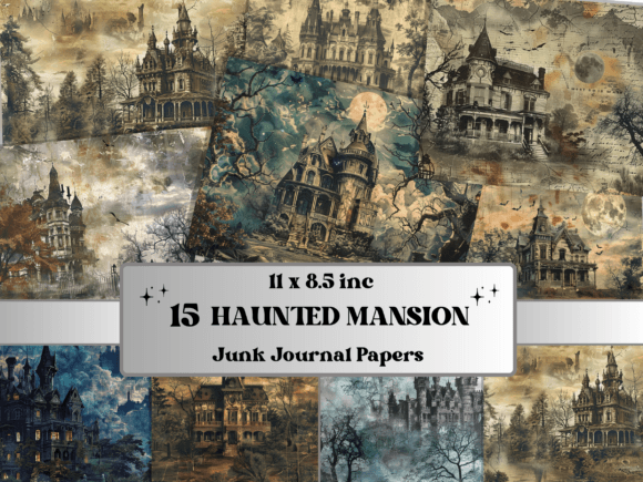 Elevating Creative Workflows with Vintage Haunted Mansion Journal Paper