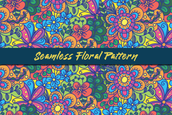 Floral Fantasy Seamless Pattern: Bridging Traditional Folk Art with Modern Digital Design