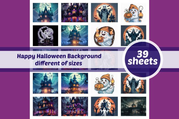 Happy Halloween Background 39 Sheets