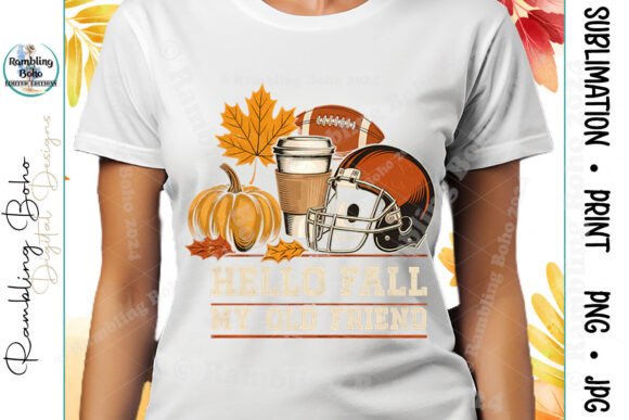 Hello Fall My Old Friend Distressed Tee: The Ultimate Autumn Graphic for Creators