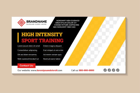 High Intensity Horizontal Banner Design