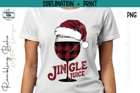 Jingle Juice Santa Hat Buffalo Wine Png: A Holiday Design Essential for Modern Creators