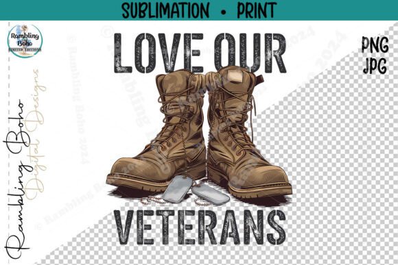 Love Our Veterans Military Boots Png: A Practical Asset for Your Creative Workflow