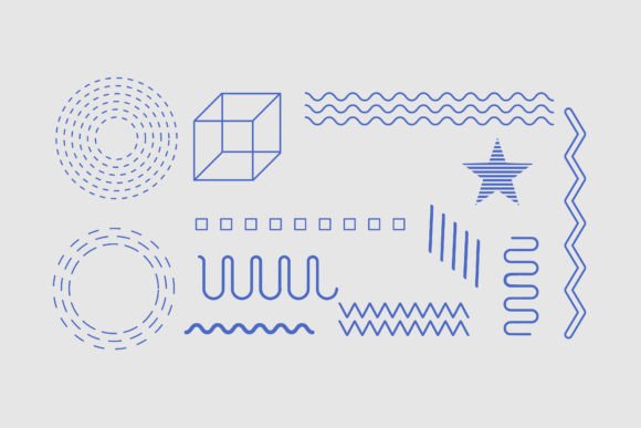 Modern Abstract Geometric Line Art: A Design Essential