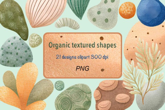 Organic Watercolor Shapes, Clipart, PNG: A Strategic Asset for Modern Design