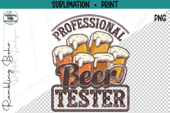 Professional Beer Tester Funny Drink Design