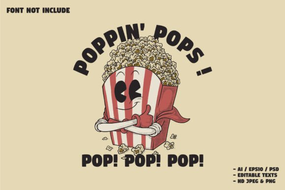 Retro Super Popcorn: Unleashing Brand Potential with a Bold Mascot Identity